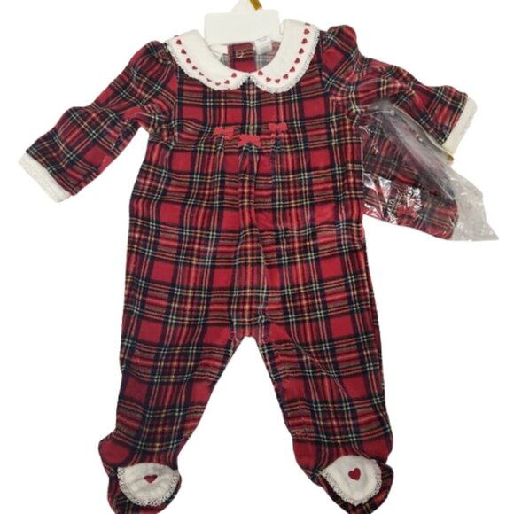 First Impressions Y2K Winter Footed Snap Bottom Winter Outfit 0-3 Months NWTs - Picture 1 of 10